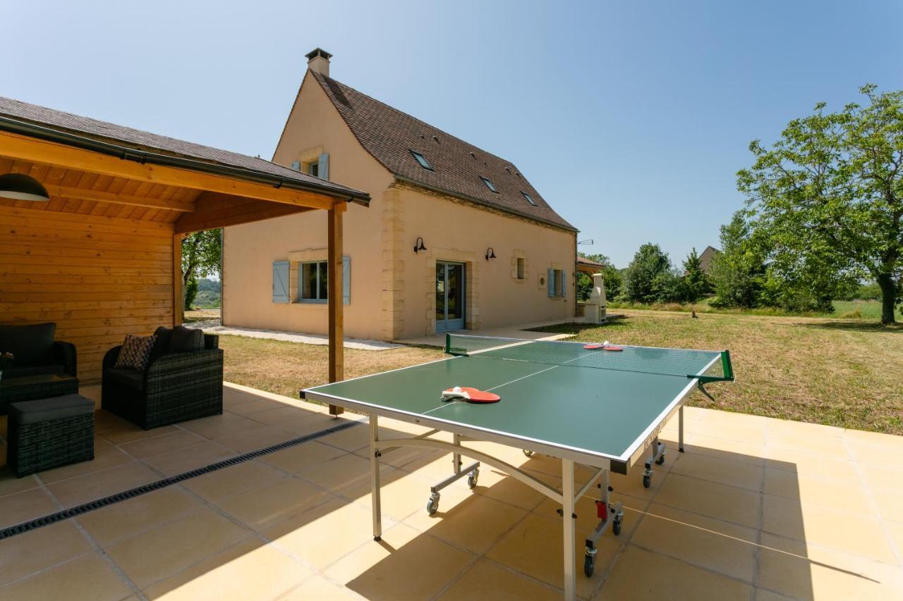 Luxury 3 Bed Home With Heated Swimming Pool Air Con And Boules Pitch Salignac-Eyvigues Luaran gambar
