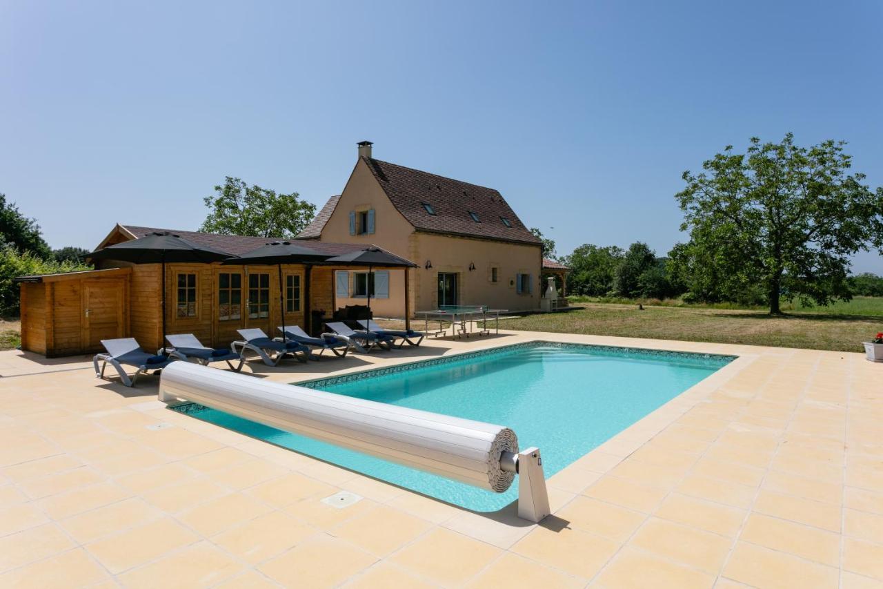Luxury 3 Bed Home With Heated Swimming Pool Air Con And Boules Pitch Salignac-Eyvigues Luaran gambar